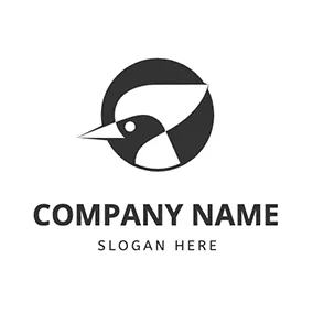 Woodpecker Logo Circle and Woodpecker Head logo design