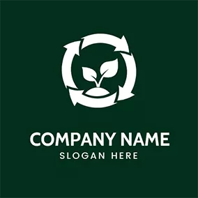 Environment & Green Logo Circle Circulation Icon logo design