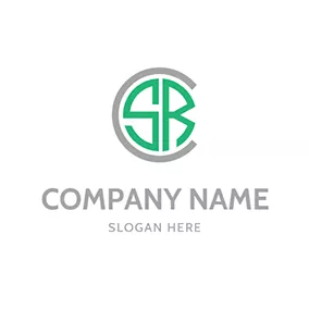 Sr Logo Circle Combination Letter S R logo design