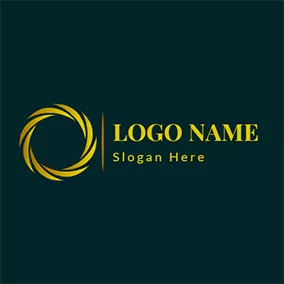 Halo Logo Circle Golden Halo Rotary logo design