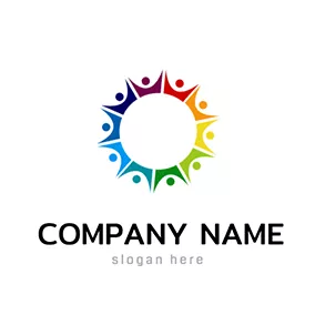 People Logo Circle People Harmony Logo logo design