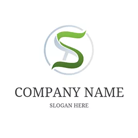 St Logo Circle Shadow Simple Letter S T logo design