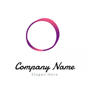 Abstract Logo Circle Simple Irregular logo design