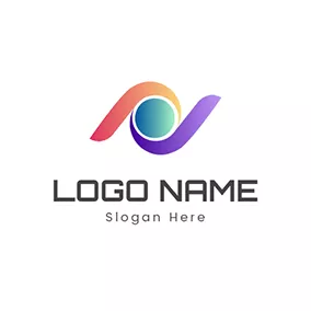 Abstract Logo Circle Symmetry Twirl Round logo design