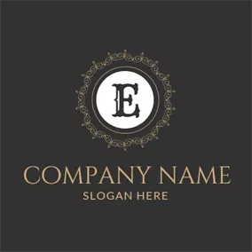 Classic Logo Classic Black Letter E logo design