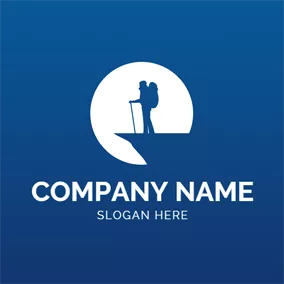 Climbing Logo Climber and High Mountain logo design