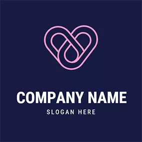 Dating App Logo Clip Heart Icon logo design