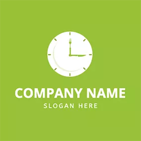 Menu Logo Clock Menu Logo logo design