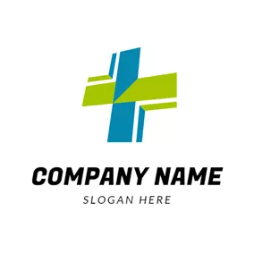 Doctor Logo Colorful and Special Cross logo design