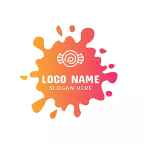 Süßigkeiten Logo Colorful and White Candy logo design