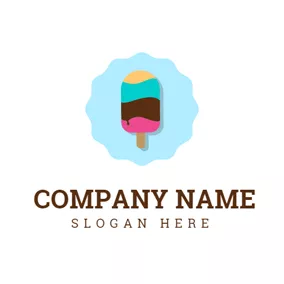 Summer Logo Colorful Delicious Ice Cream logo design