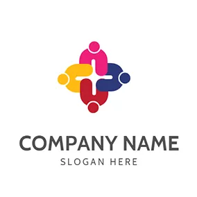 Business & Consulting Logo Colorful Employees logo design