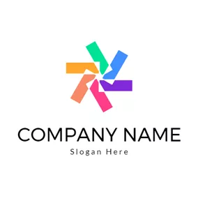 Art - Colorful Geometric Figure logo design