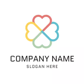 Health Logo Colorful Heart and Health logo design