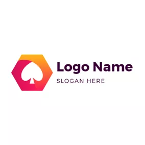 Bet Logo Colorful Hexagon and Hearts logo design