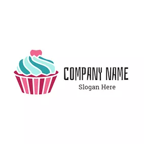 Bakery Logo Colorful Ice Cream Cake logo design