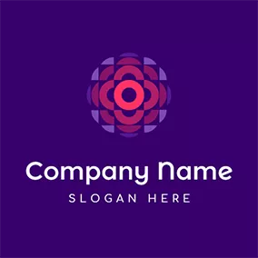 Mosaic Logo Colorful Kaleidoscope Circle Mosaic logo design