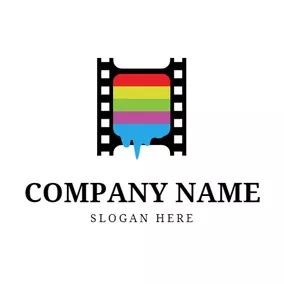 Art - Colorful Oil Paint  & Film logo design