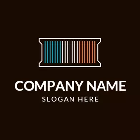 Storage Logo Colorful Stripe and Container logo design
