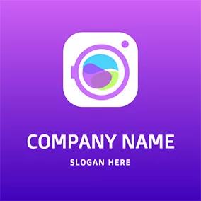 Machine Logo Colorful Washing Machine Logo logo design
