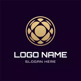 Abstract Logo Complicated Semicircle and Circle logo design