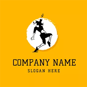 Logo De La Danse Cool Dancer and Zumba logo design