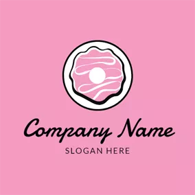 Bakery Logo Cream and Sweet Doughnut logo design