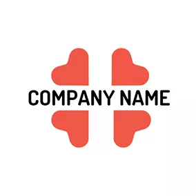 First Aid Logo Cross and Heart Shapes logo design