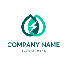 Industrial Logo Cross Shape and Lighting logo design