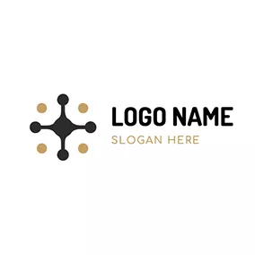Molecule Logo Cross Structure Molecule logo design