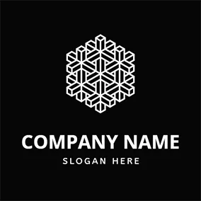 Frost Logo Cuboid 3D Combination Frost logo design