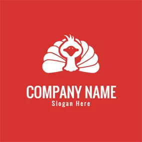 Turkey Logo Cute Cartoon and Abstract Turkey logo design