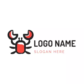 Crab Logo Cute Cartoon Crab Icon logo design