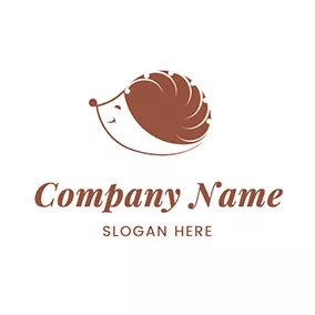 Hedgehog Logo Cute Cartoon Hedgehog logo design