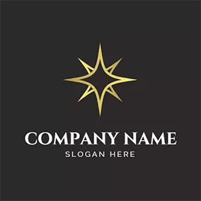 Polaris Logo Dark Background and Yellow Shining Polaris logo design