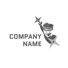 Dart Logo Dart and Ninja Icon logo design