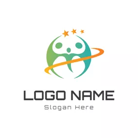 家族のロゴ Decoration and Abstract Family logo design
