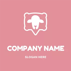 Pillow Logo Deer Pattern Pillow logo design