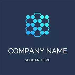 Molecule Logo Design Flat Abstract Molecule logo design