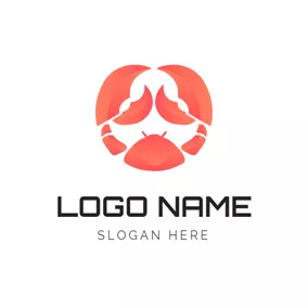 Crab Logo Disjunct Crab Icon logo design