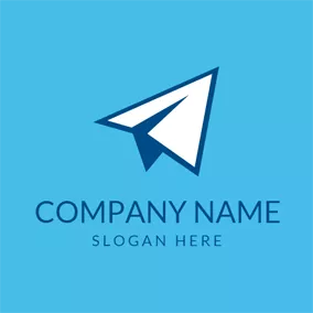 Transportation Logo Dream Paper Airplane logo design