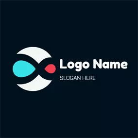 Unendlich Logo Drop Shape and Infinity logo design