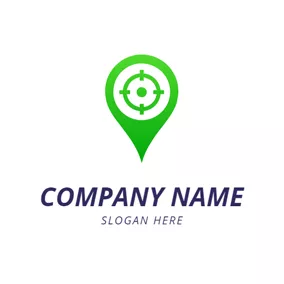 Abstract Logo Drop Sign and Simple Rudder logo design