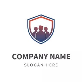 Business & Consulting Logo Employee and Shield logo design