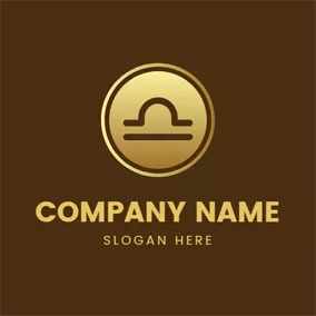 Libra Logo Encircled Libra Sign Coin logo design