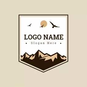 Hill Logo Endless Steep Mountain logo design