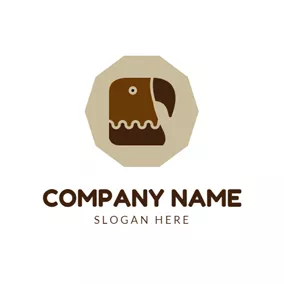 Children & Childcare Logo Exaggerated Cartoon Eagle logo design