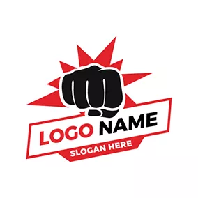Fight Logo Explosive Punch Logo logo design