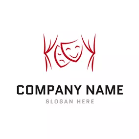 Drama Logo Facial Makeup Forestage Drama logo design