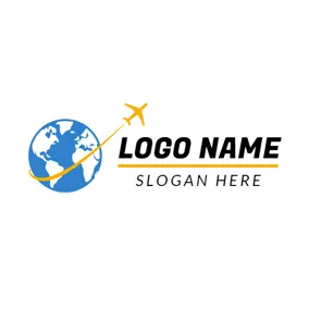 Transportation Logo Fantastic Voyage Flight logo design